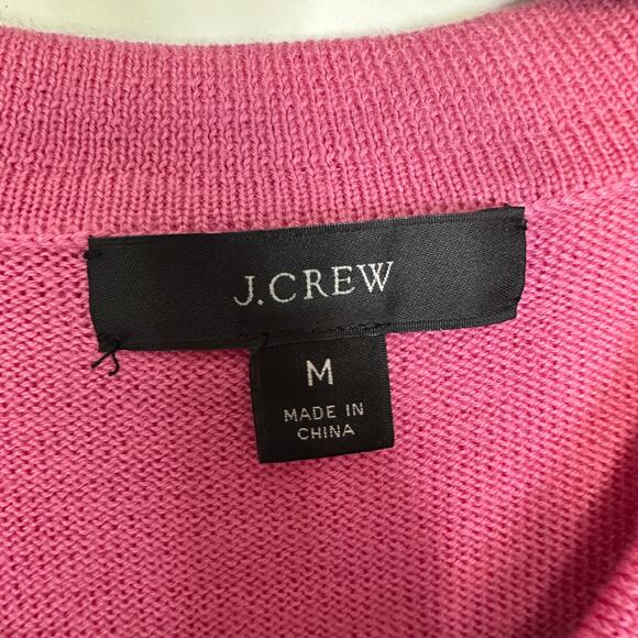 J.Crew Collared merino wool sweater-dress in Pink #BB375 size medium long sleeve - Picture 3 of 11